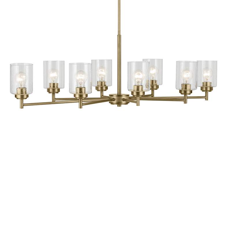 Image 4 Kichler Winslow 44 1/2"W Natural Brass 8-Light Chandelier more views