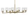 4_Kichler Winslow 44 1/2"W Natural Brass 8-Light Chandelier more views