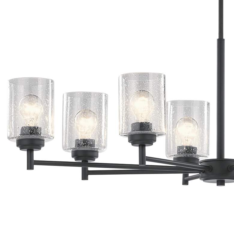 Image 2 Kichler Winslow 44 1/4 inch Wide Black Steel 8-Light Chandelier more views