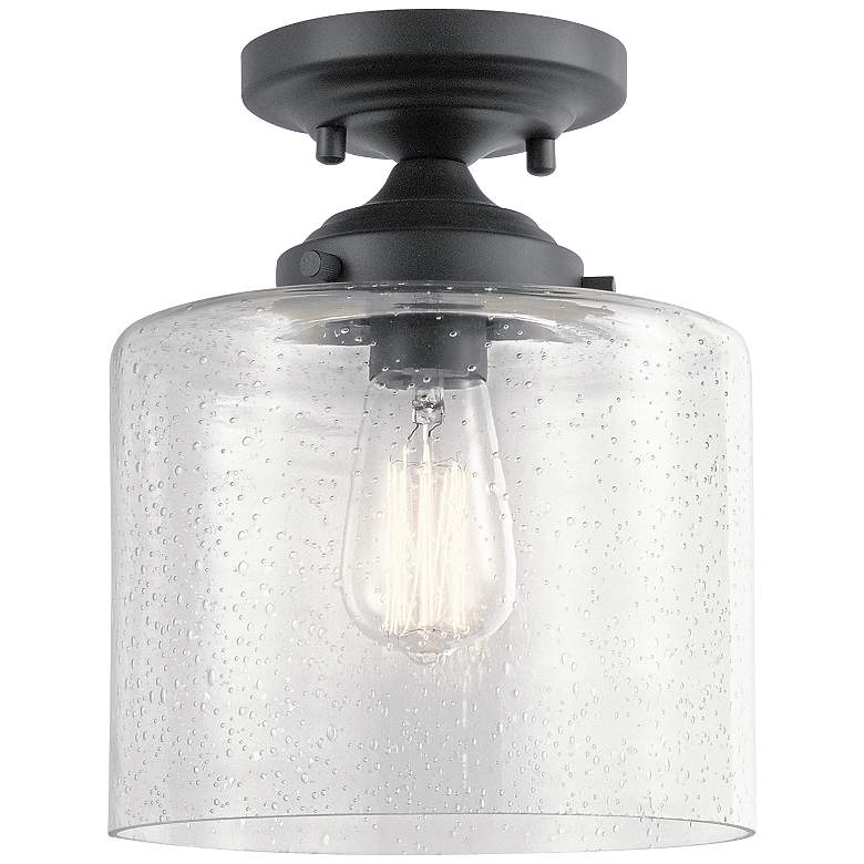 Image 2 Kichler Winslow 8 1/2" Wide Black Ceiling Light