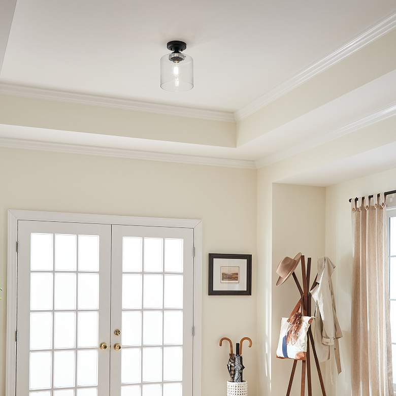 Image 4 Kichler Winslow 8 1/2" Wide Black Ceiling Light more views