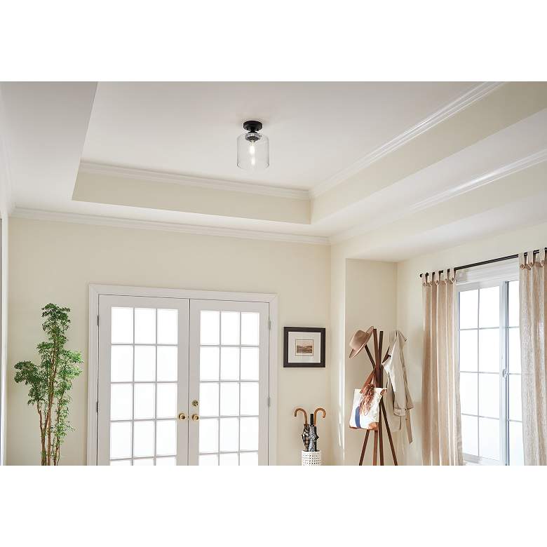 Image 5 Kichler Winslow 8 1/2" Wide Black Ceiling Light more views