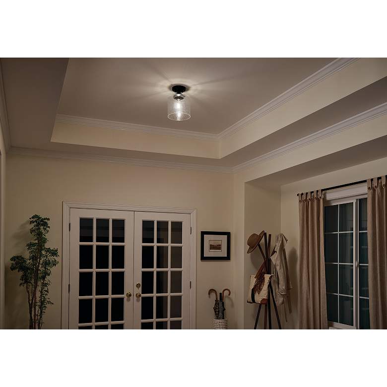 Image 6 Kichler Winslow 8 1/2" Wide Black Ceiling Light more views