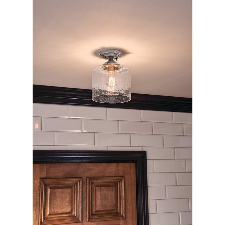 Image 6 Kichler Winslow 8 1/2" Wide Brushed Nickel Ceiling Light more views