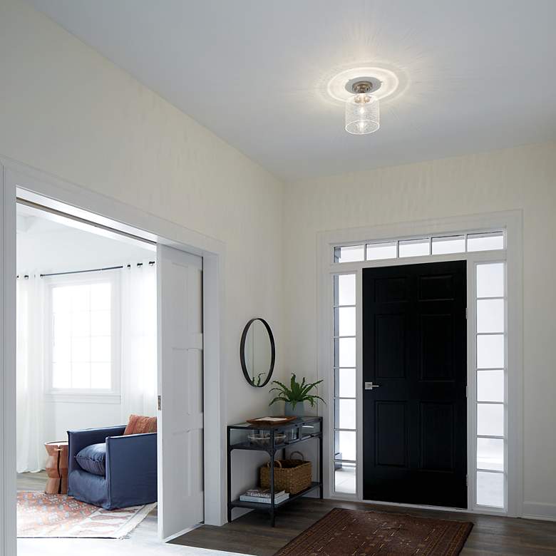 Image 7 Kichler Winslow 8 1/2" Wide Brushed Nickel Ceiling Light more views
