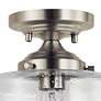 3_Kichler Winslow 8 1/2" Wide Brushed Nickel Seeded Glass Ceiling Light more views