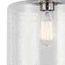 4_Kichler Winslow 8 1/2" Wide Brushed Nickel Seeded Glass Ceiling Light more views
