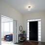 7_Kichler Winslow 8 1/2" Wide Brushed Nickel Seeded Glass Ceiling Light more views