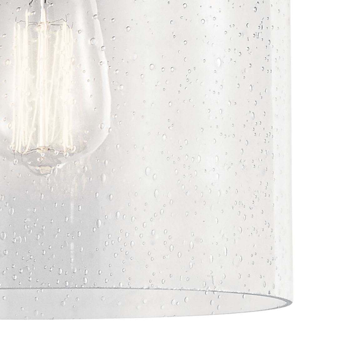 Image 3 Kichler Winslow 8 1/2" Wide Seeded Glass Olde Bronze Ceiling Light more views