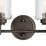 5_Kichler Winslow 9 1/4" High Black 2-Light Wall Sconce more views