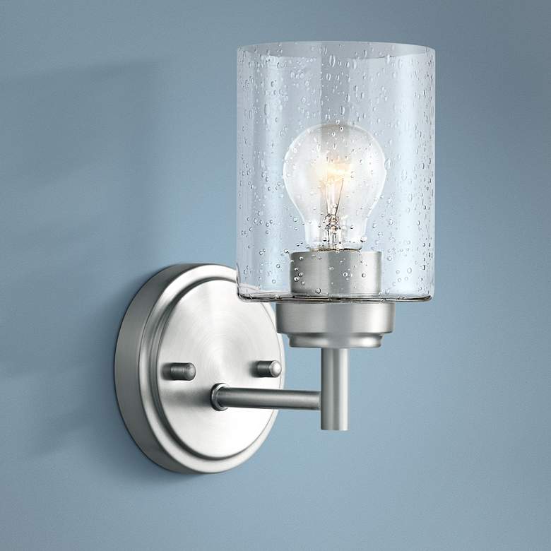 Image 1 Kichler Winslow 9 1/4" High Brushed Nickel Wall Sconce
