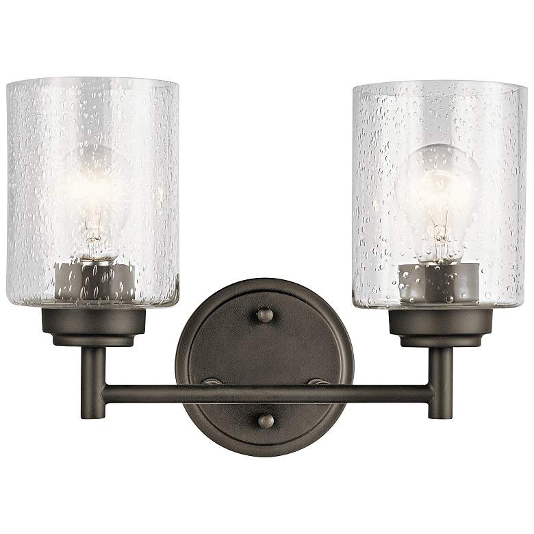 Image 2 Kichler Winslow 9 1/4" High Olde Bronze 2-Light Wall Sconce