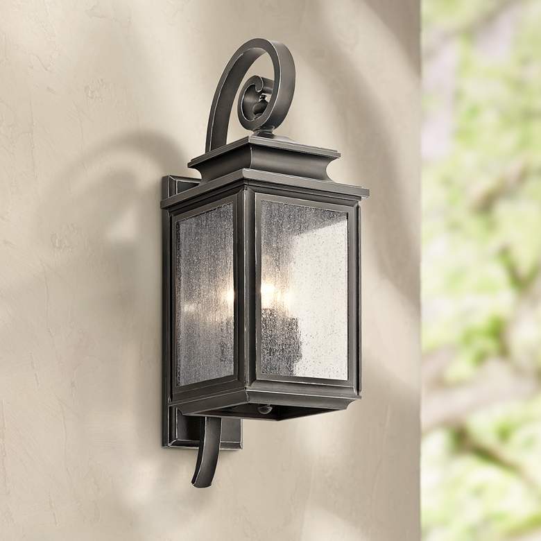 Image 1 Kichler Wiscombe Park 21 3/4 inchH  Bronze Outdoor Wall Light