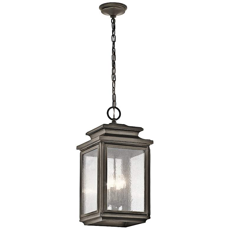 Image 1 Kichler Wiscombe Park 23 inchH  Bronze Outdoor Hanging Light