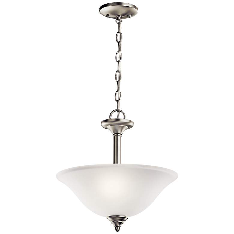 Image 1 Kichler Wynberg Brushed Nickel Pendant/Semi Flush 2Lt