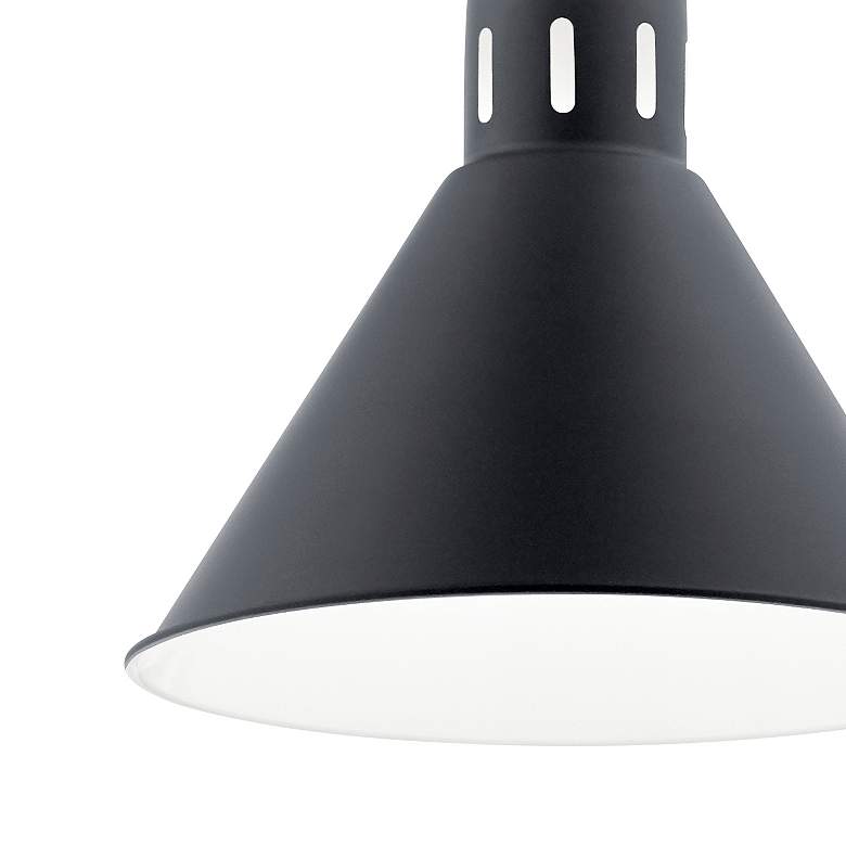 Image 2 Kichler Zailey 10 3/4" Wide Black Mini Pendant more views