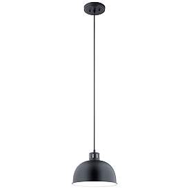 Image1 of Kichler Zailey 11 1/2" Wide Black Mini Pendant