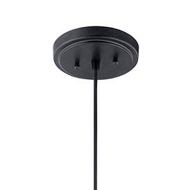 Image4 of Kichler Zailey 11 1/2" Wide Black Mini Pendant more views