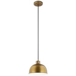 Kichler Zailey 11 1/2" Wide Natural Brass Mini Pendant