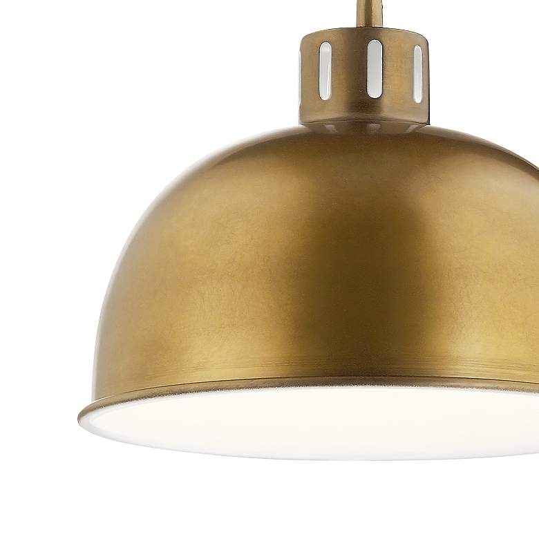 Image 2 Kichler Zailey 11 1/2" Wide Natural Brass Mini Pendant more views
