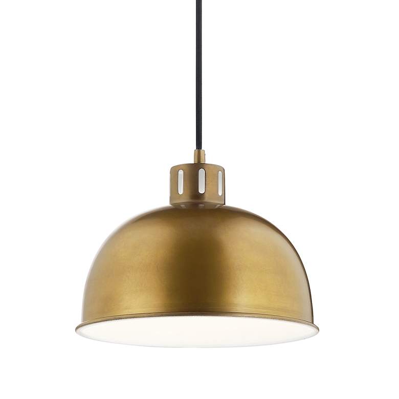 Image 3 Kichler Zailey 11 1/2" Wide Natural Brass Mini Pendant more views