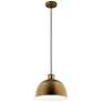 1_Kichler Zailey 15 3/4" Wide Natural Brass Pendant Light