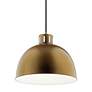 3_Kichler Zailey 15 3/4" Wide Natural Brass Pendant Light more views