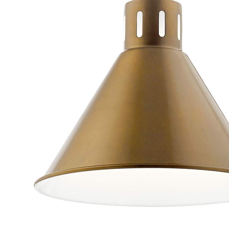 Image 2 Kichler Zailey Natural Brass Pendant 1Lt more views