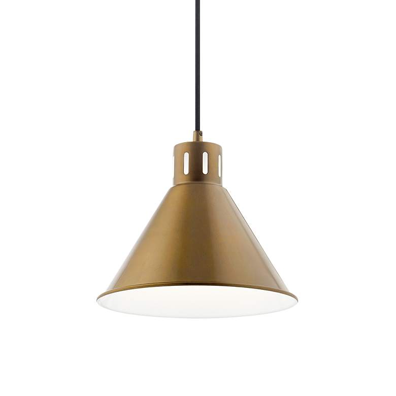 Image 3 Kichler Zailey Natural Brass Pendant 1Lt more views