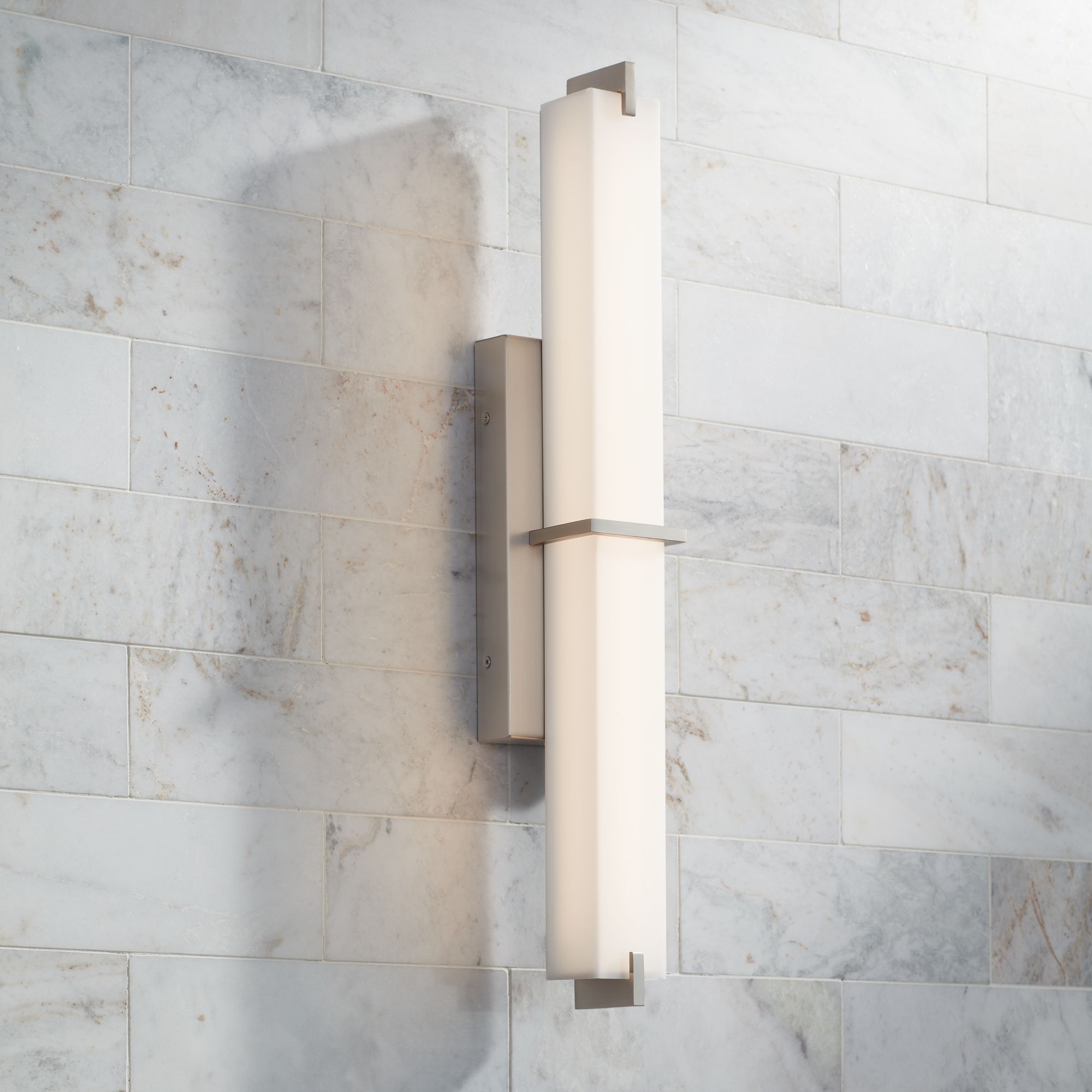 Kichler Zel 25 3/4" Wide Brushed Nickel Modern Linear LED Bath Light