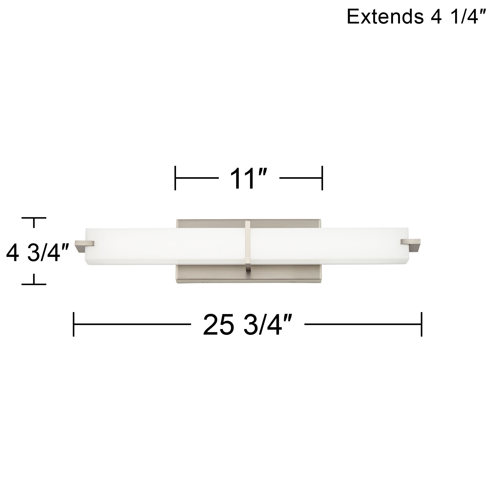 Kichler Zel 25 3/4" Wide Brushed Nickel Modern Linear LED Bath Light