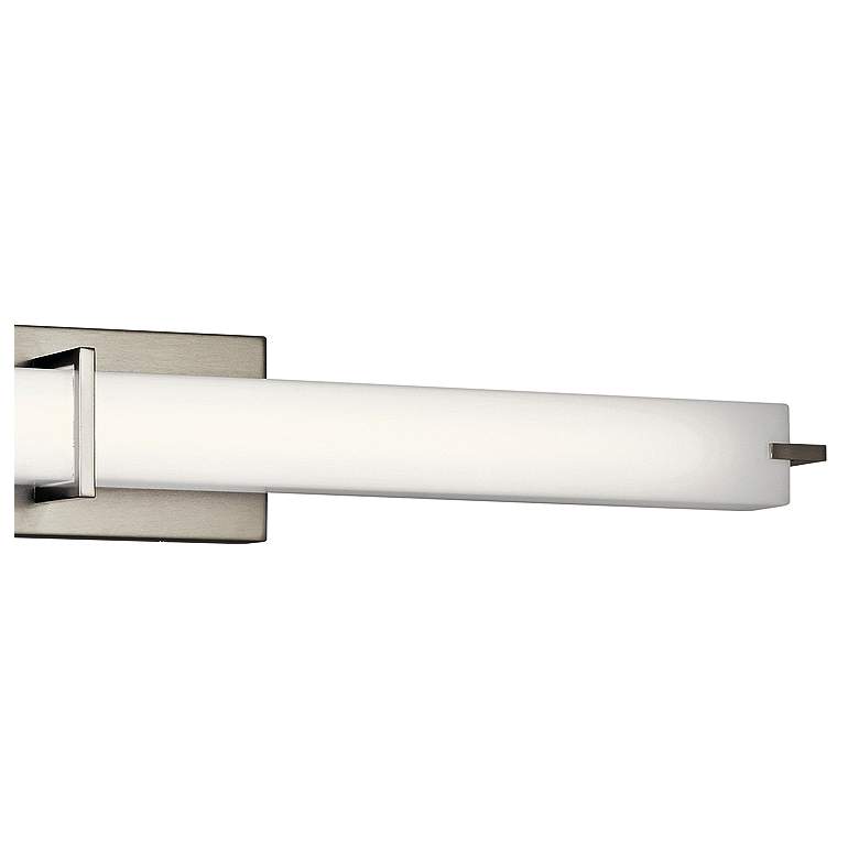 Image 3 Kichler Zel 37 1/2 inch Wide Modern Brushed Nickel Linear LED Bath Light more views