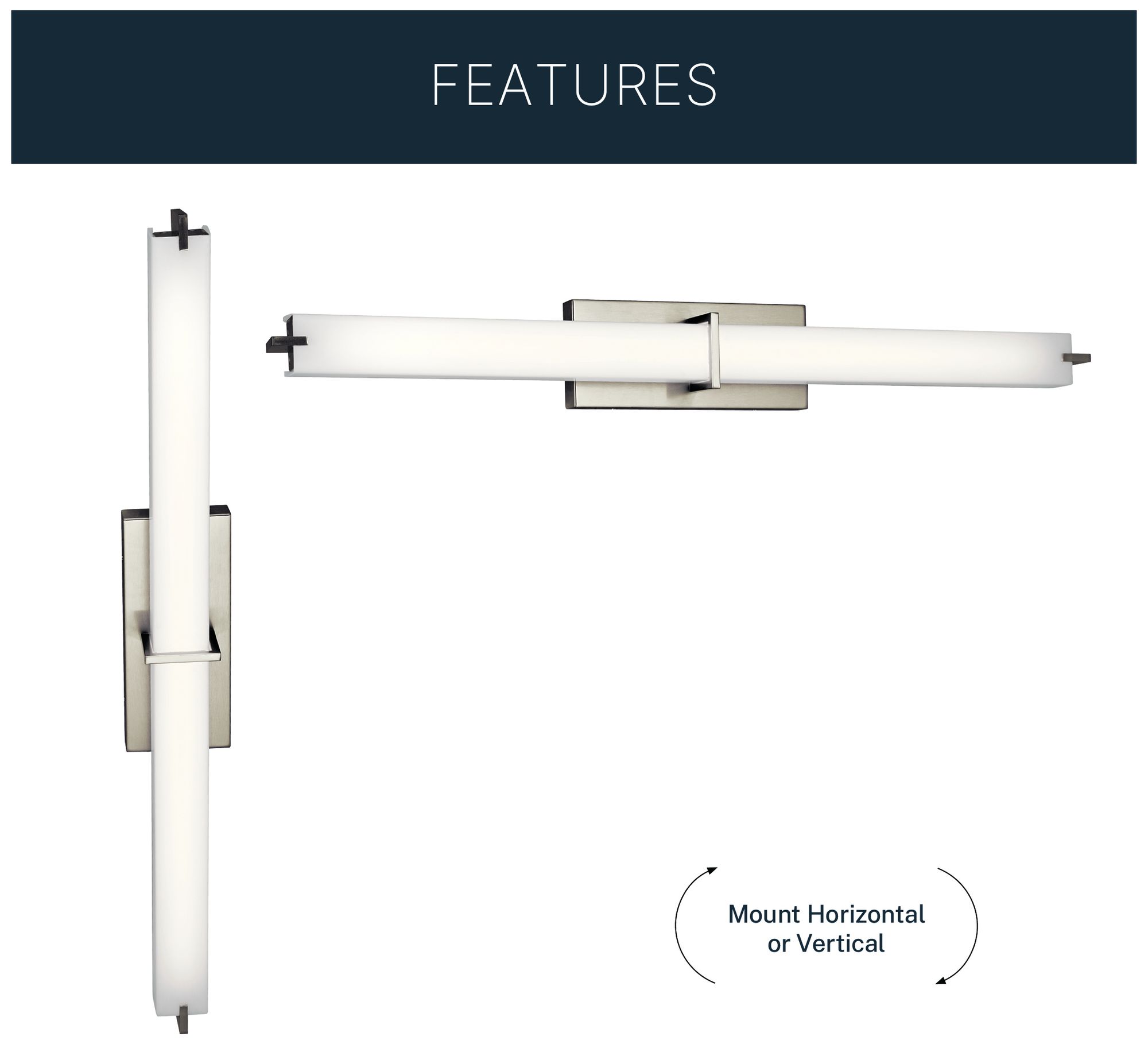 Image 5 Kichler Zel 37 1/2" Wide Modern Brushed Nickel Linear LED Bath Light more views
