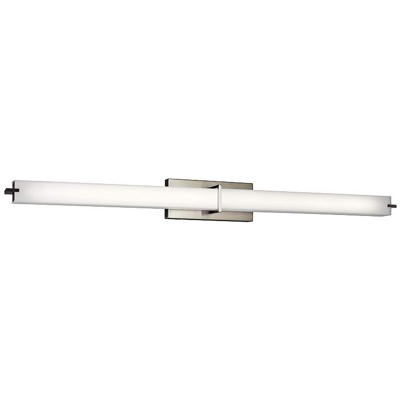 Image 2 Kichler Zel 49 1/4" Wide Brushed Nickel Modern Linear LED Bath Light