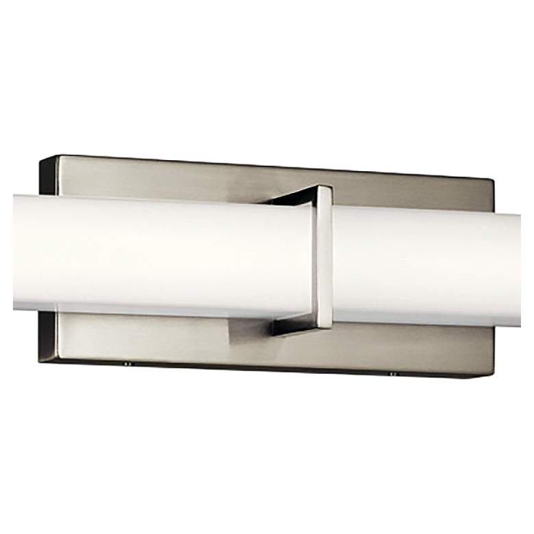 Image 3 Kichler Zel 49 1/4 inch Wide Brushed Nickel Modern Linear LED Bath Light more views