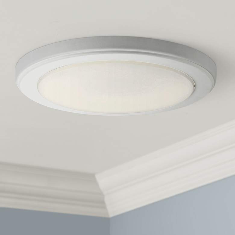 Image 1 Kichler Zeo 10" Wide Round White 4000K LED Ceiling Light