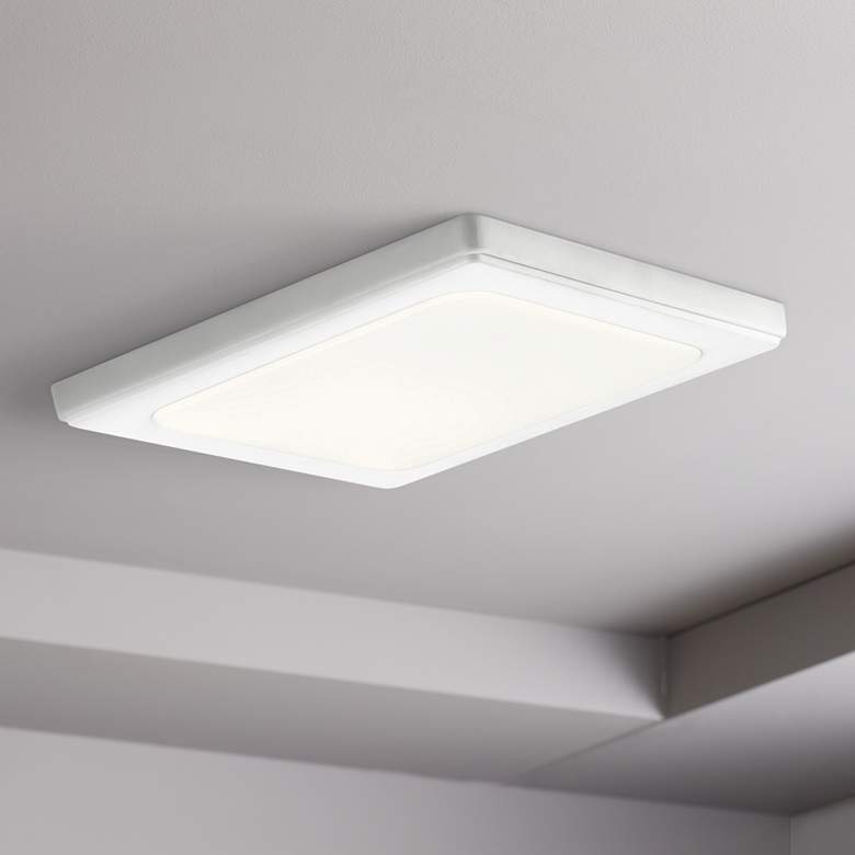 Image 1 Kichler Zeo 10" Wide Square White 4000K LED Ceiling Light