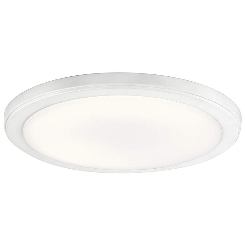 Image 2 Kichler Zeo 13" Wide Round White 3000K LED Ceiling Light