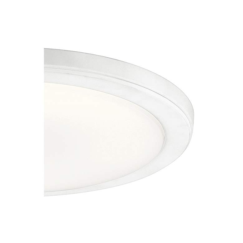 Image 3 Kichler Zeo 13" Wide Round White 3000K LED Ceiling Light more views