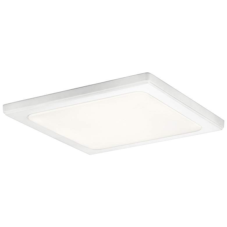 Image 2 Kichler Zeo 13 inch Wide Square White 3000K LED Ceiling Light