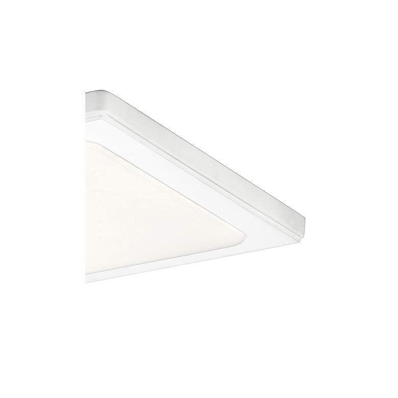 Image 3 Kichler Zeo 13 inch Wide Square White 3000K LED Ceiling Light more views