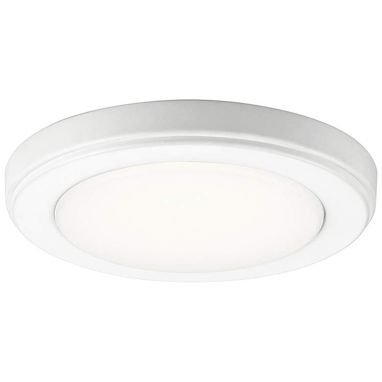Image 2 Kichler Zeo 7" Wide Round White 3000K LED Ceiling Light