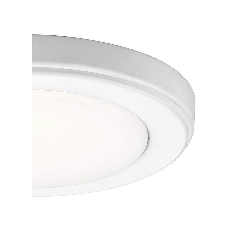 Image 3 Kichler Zeo 7" Wide Round White 3000K LED Ceiling Light more views