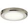 Kichler Zeo 7"W Round Brushed Nickel 3000K LED Ceiling Light