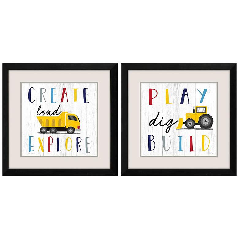 Image 1 Kids Work 18"W x 18"H Framed Art Set of 2