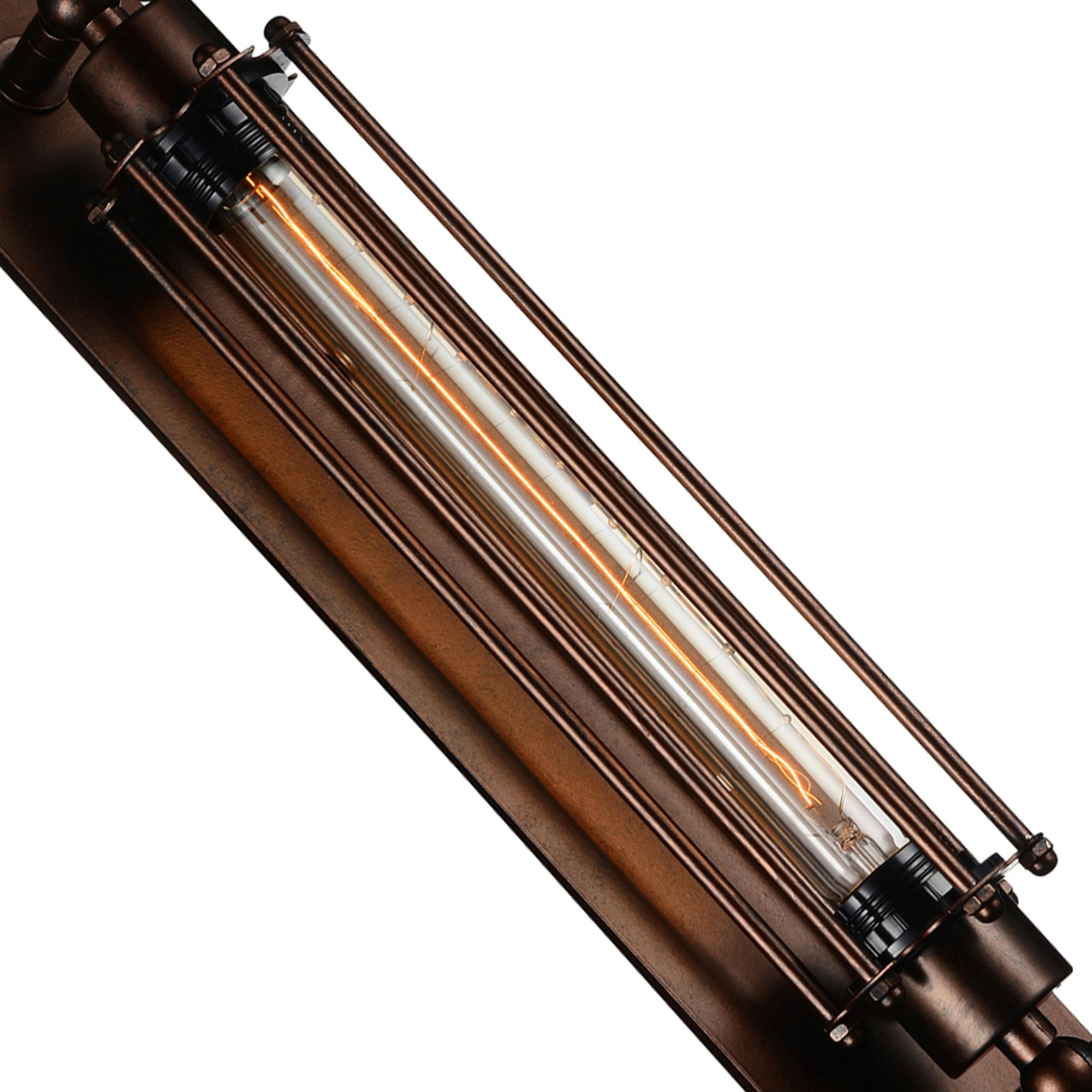 Image 2 Kiera 1 Light 4in Chocolate Wall Sconce more views