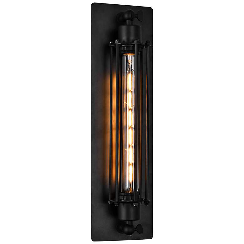 Image 2 Kiera 19" High Black ADA Wall Sconce