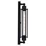 6_Kiera 19" High Black ADA Wall Sconce more views