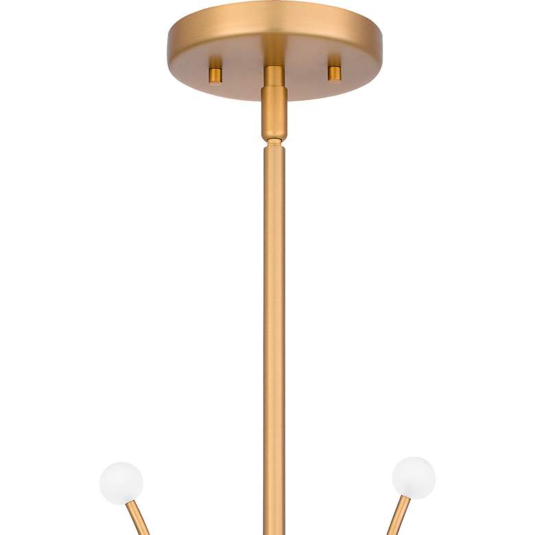 Image 6 Kiera 29" Wide Brushed Weathered Brass 6-Light Chandelier more views
