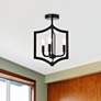 1_Kiera 3 Lts Flush Mount In Black